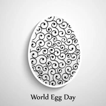 Illustration of elements of World Egg Day Background Stock Illustration