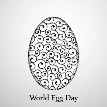 Illustration of elements of World Egg Day Background 스톡 일러스트