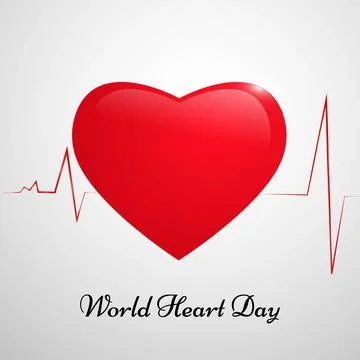 Illustration of elements of World Heart Day Background Stock Illustration