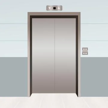 Illustration of elevator Illustrazione stock