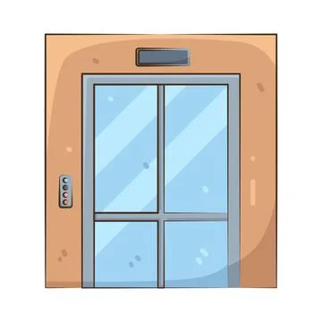 Illustration of elevator 库存插图