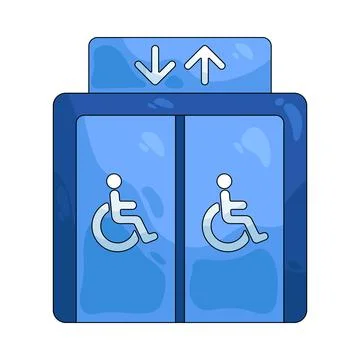 Illustration of elevator 스톡 일러스트