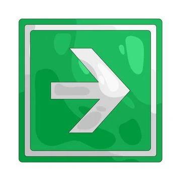 Illustration of elevator right button Stock Illustration
