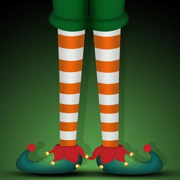 Illustration of elf legs Stock Illustration