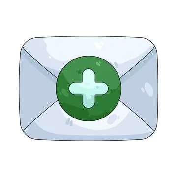 Illustration of Email add Stock Illustration