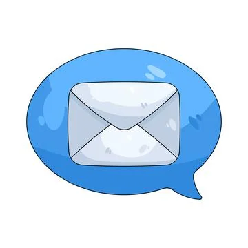 Illustration of Email chat Stock Illustration
