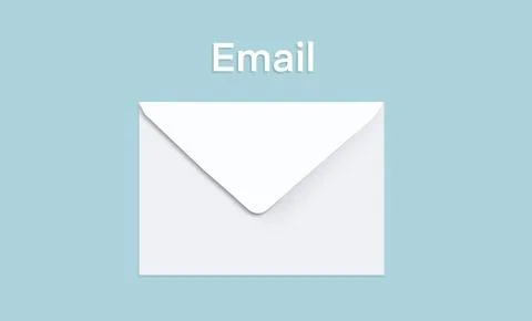 Illustration of an email envelope, symbolizing digital, messaging Stock Illustration