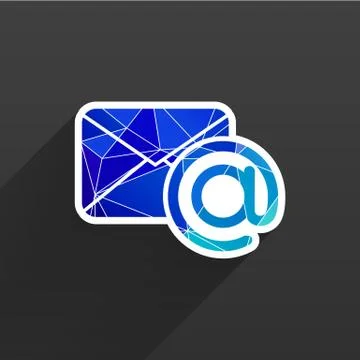 Illustration email  icon outbox flat box inbox 스톡 일러스트
