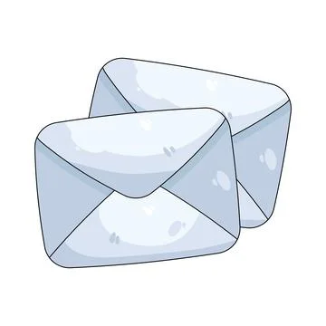 Illustration of Email multiple Stockillustratie