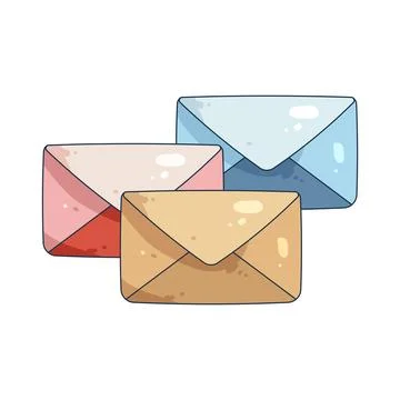 Illustration of Email multiple Illustrazione stock