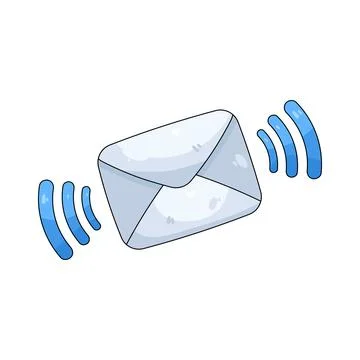 Illustration of Email ringing Stock Illustration