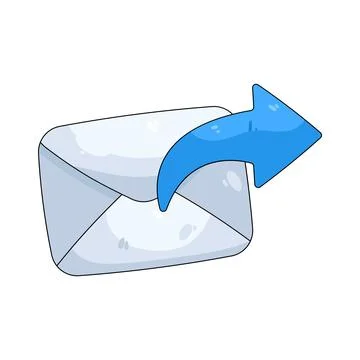 Illustration of Email send Ilustração Stock