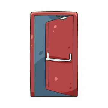 Illustration of emergency exit Stock Illustration