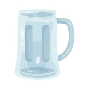 Illustration of empty beer mug Stock Illustration