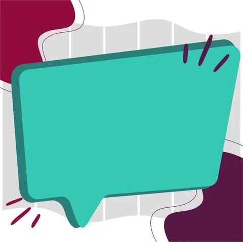 Illustration Of Empty Big Chat Box For Waiting For New Surprising Advertisement Illustrazione stock
