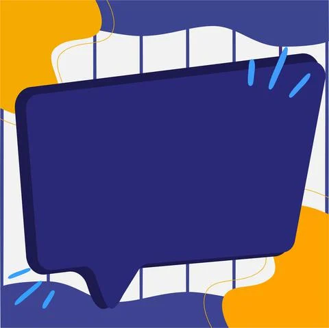 Illustration Of Empty Big Chat Box For Waiting For New Surprising Advertisement Illustrazione stock