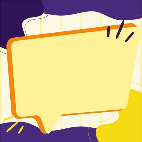 Illustration Of Empty Big Chat Box For Waiting For New Surprising Advertisement Stock Illustration