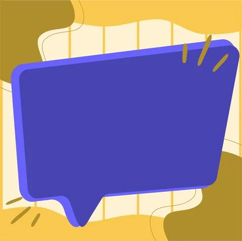 Illustration Of Empty Big Chat Box For Waiting For New Surprising Advertisement Stock Illustration