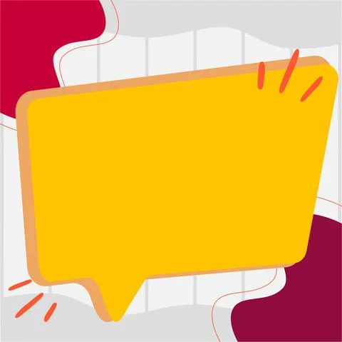 Illustration Of Empty Big Chat Box For Waiting For New Surprising Advertisement 스톡 일러스트