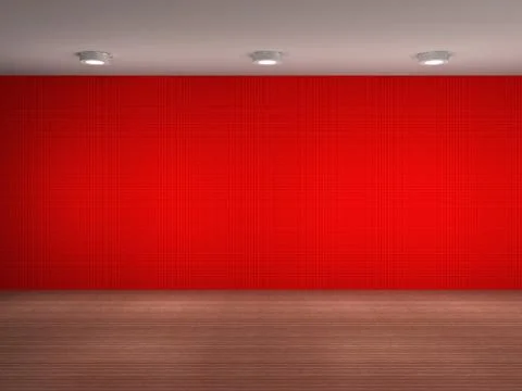 Illustration of a empty gallery wall Stock Illustration