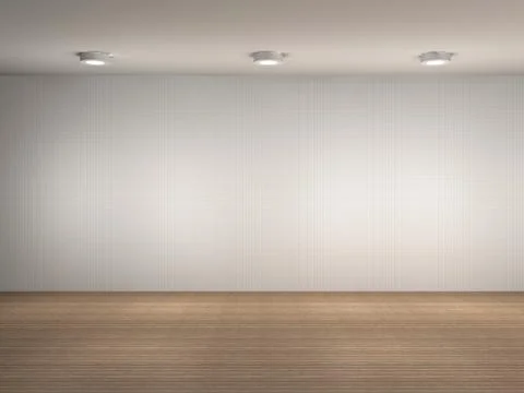 Illustration of a empty gallery wall Stock Illustration