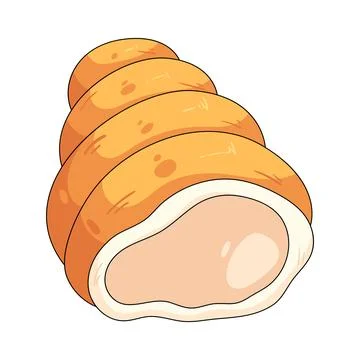 Illustration of empty shell Stock Illustration
