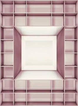 Illustration of empty stand Illustrazione stock