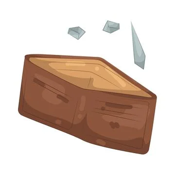 Illustration of Empty Wallet Stock-Illustration