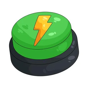 Illustration of energy button Stockillustratie