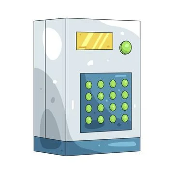 Illustration of energy distribution box Stock Illustration