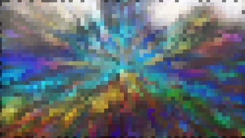 Illustration of the energy pulses Stock Footage