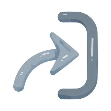 Illustration of enter arrow Stock Illustration