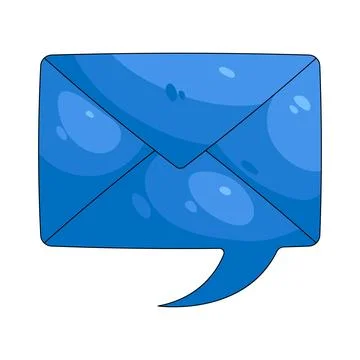 Illustration of envelope message Stock Illustration