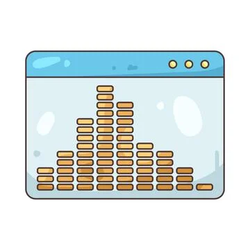 Illustration of equalizer 스톡 일러스트