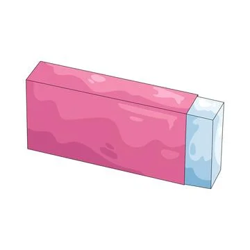 Illustration of eraser Stock Illustration