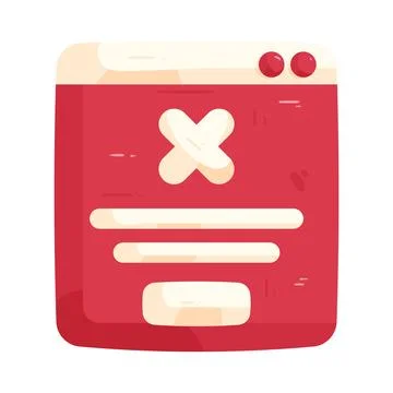 Illustration of error message イラスト素材