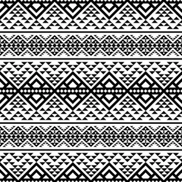 Illustration Of Ethnic seamless pattern Vector Design Stock Illustration