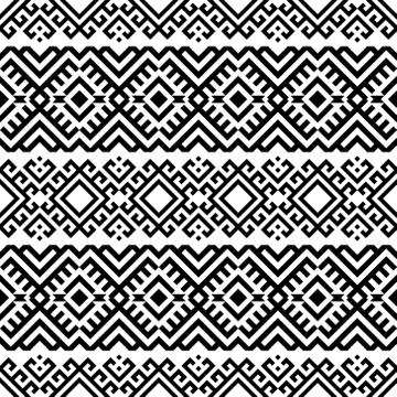 Illustration Of Ethnic seamless pattern Vector Design Stock Illustration