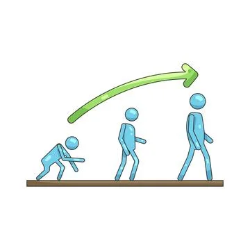 Illustration of Evolution Stock Illustration