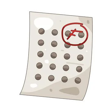 Illustration of Exam failed Stock Illustration