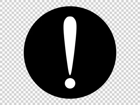 Illustration of an exclamation mark (warning icon) Stock Illustration
