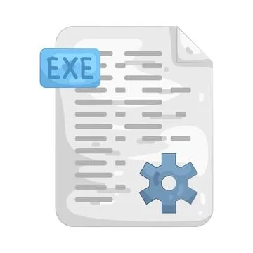 Illustration of Exe File Stock Illustration