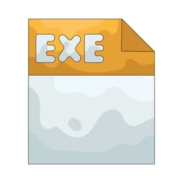 Illustration of exe file Stock Illustration