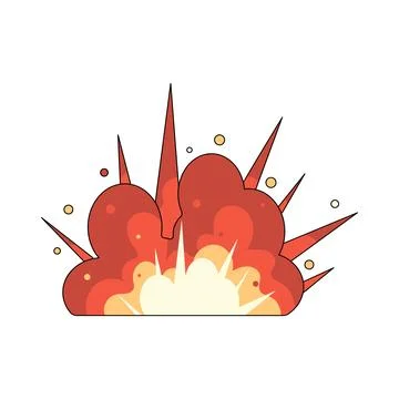 Illustration of explosion 스톡 일러스트