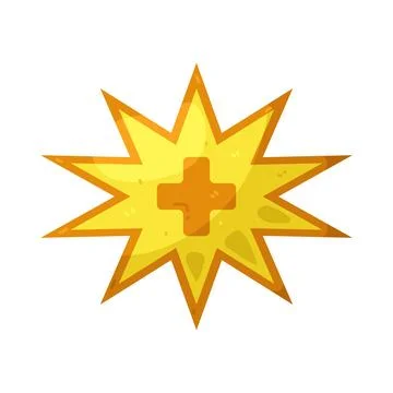 Illustration of Explosion with plus Illustrazione stock
