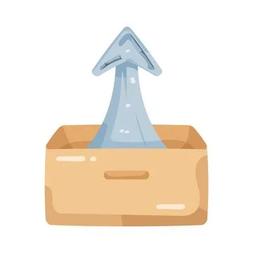 Illustration of export arrow 스톡 일러스트