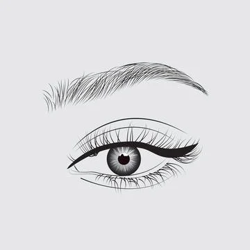 Illustration of eye on background Stock Illustration