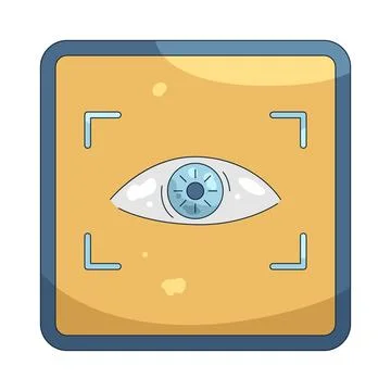 Illustration of Eye scan 스톡 일러스트