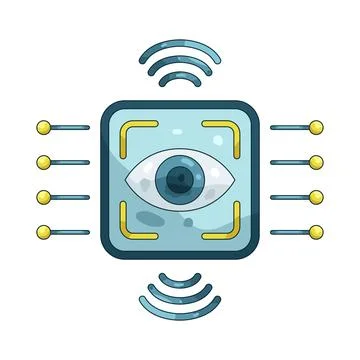 Illustration of eye sensor Stock Illustration