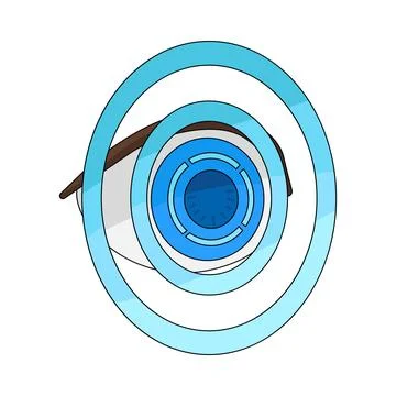 Illustration of Eye Tracking 스톡 일러스트